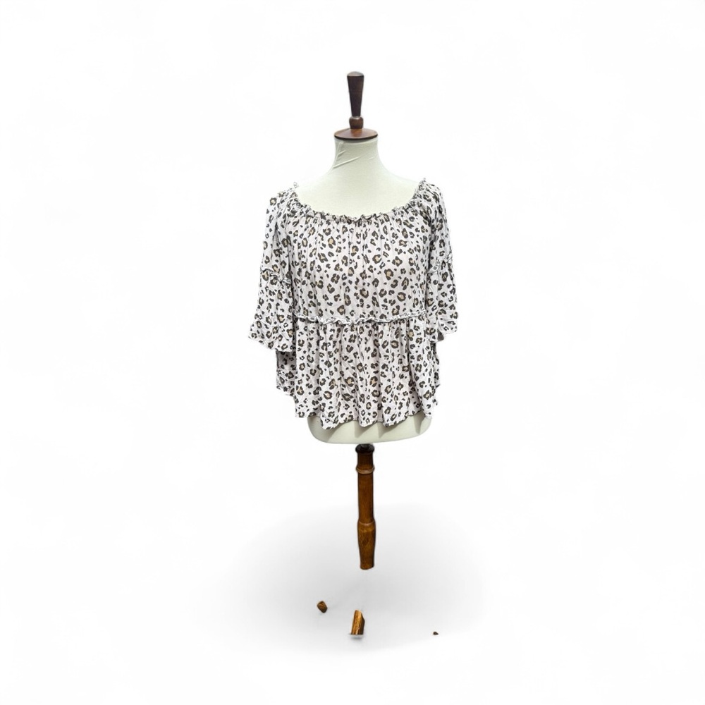 American Eagle Leopard Print Women's Top Size XS